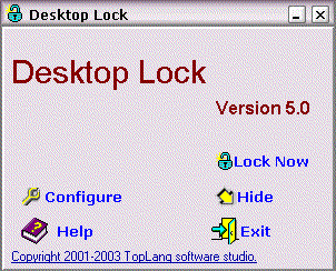 Desktop Lock Screenshot